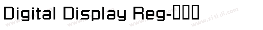 Digital Display Reg字体转换